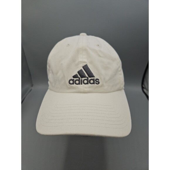 adidas Other - adidas Climalite Adjustable Hat Unisex Off-White Gray Embroidered Logo